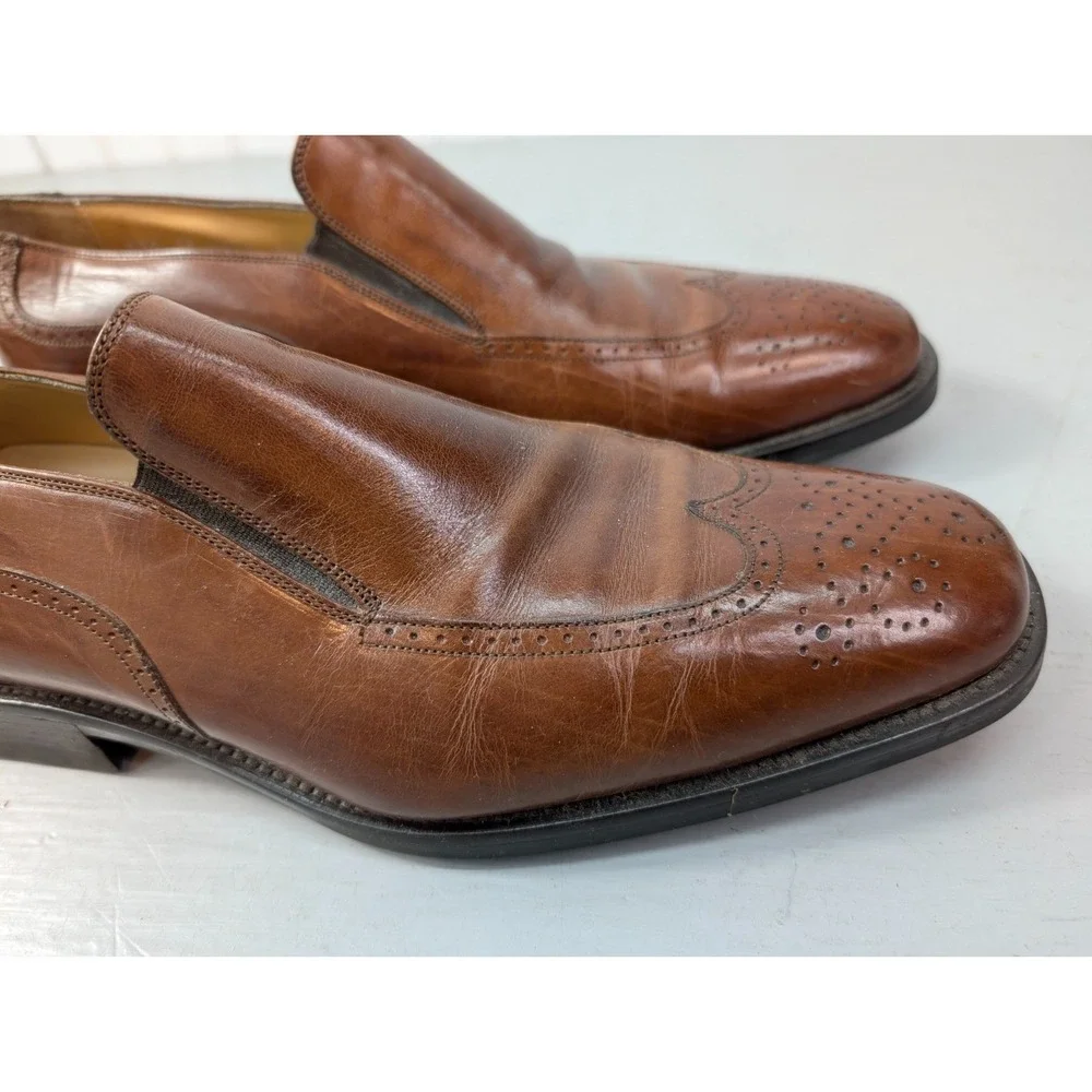 Johnston & Murphy Signature Series Loafers‎ Men's 9.5 M Leather Made In Italy